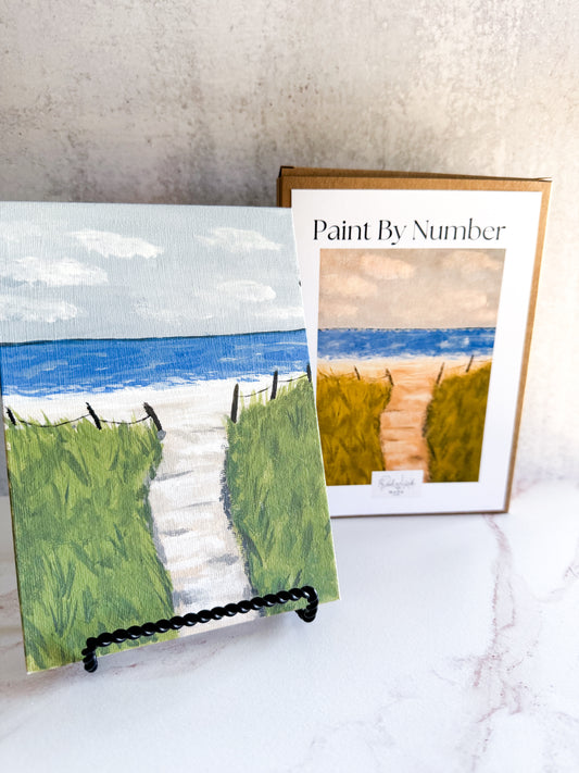 Quiet Beach Mini Paint by Number