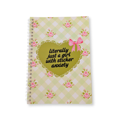 Literally just a girl with sticker anxiety *sticker book*