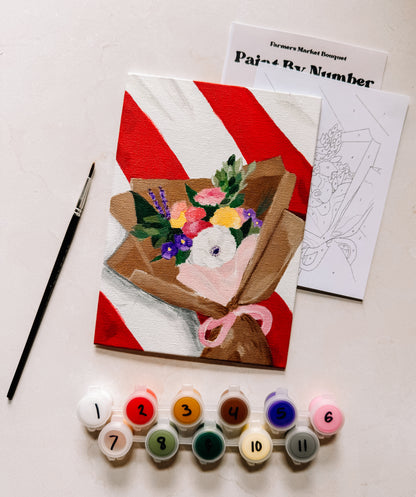 Farmers Market Bouquet Mini Paint By Number
