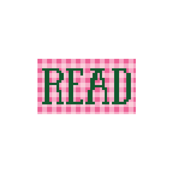 Plaid Read Needlepoint Canvas