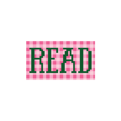 Plaid Read Needlepoint Canvas
