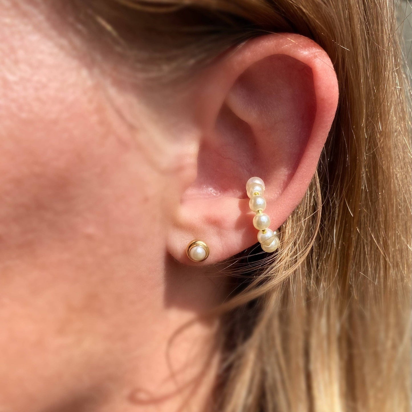 Gold Filled Pearl Studs