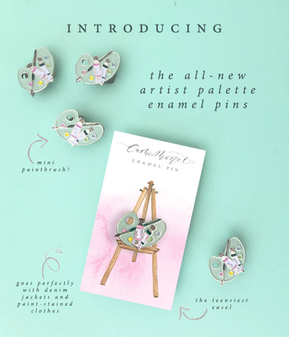 Artist Palette Enamel Pin