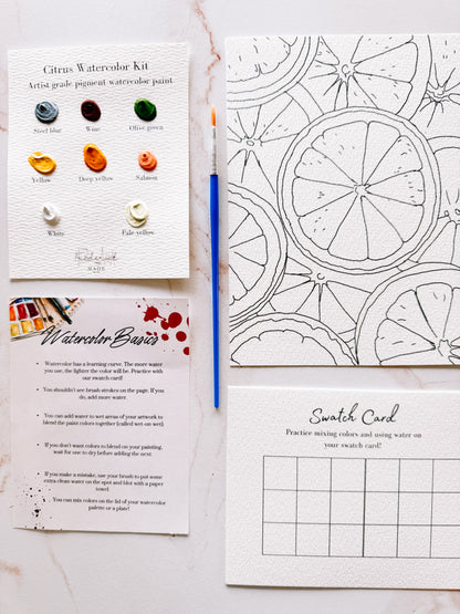 Citrus MINI Watercolor Kit