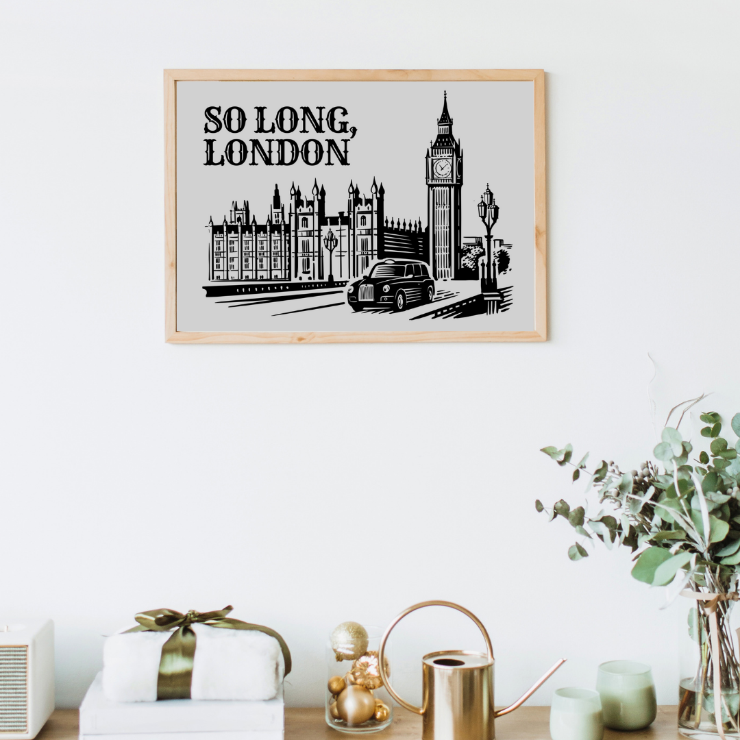 So Long London Art Print