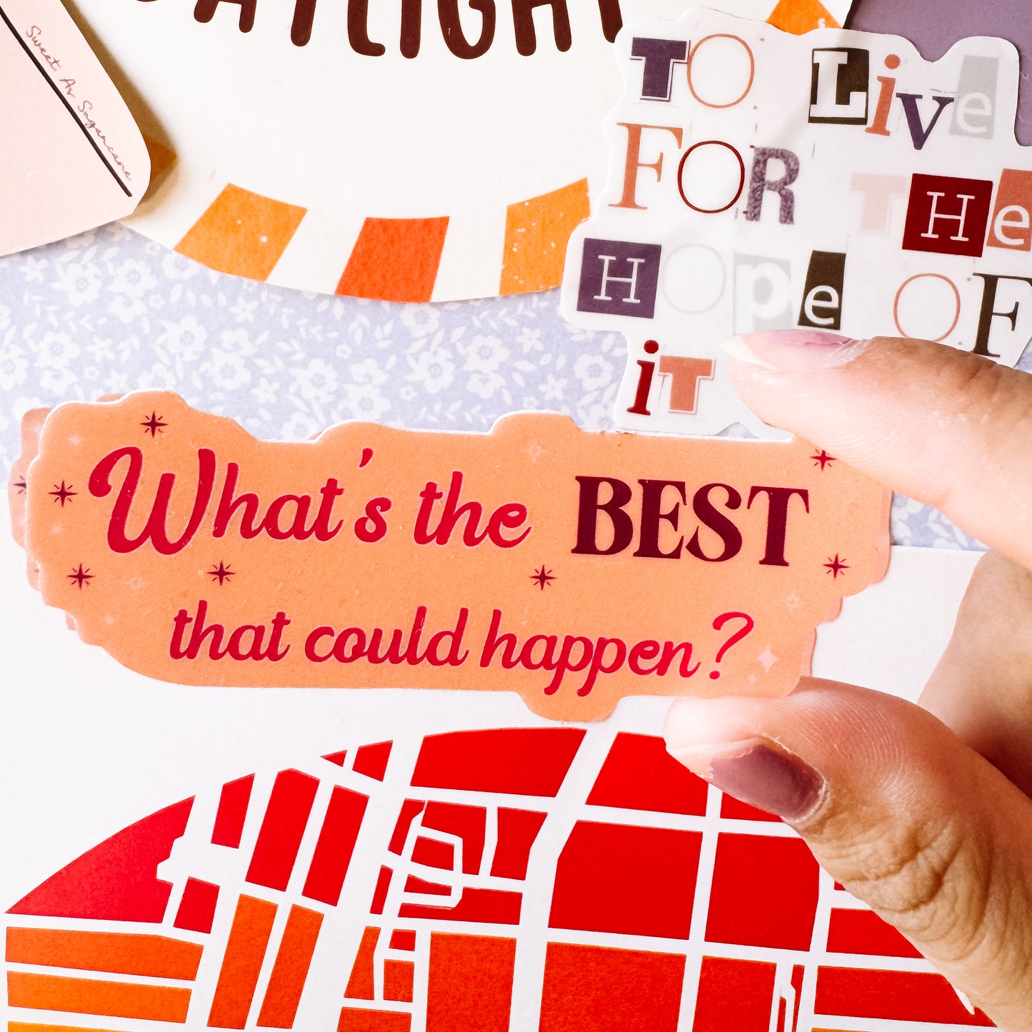 What’s the best that could happen sticker