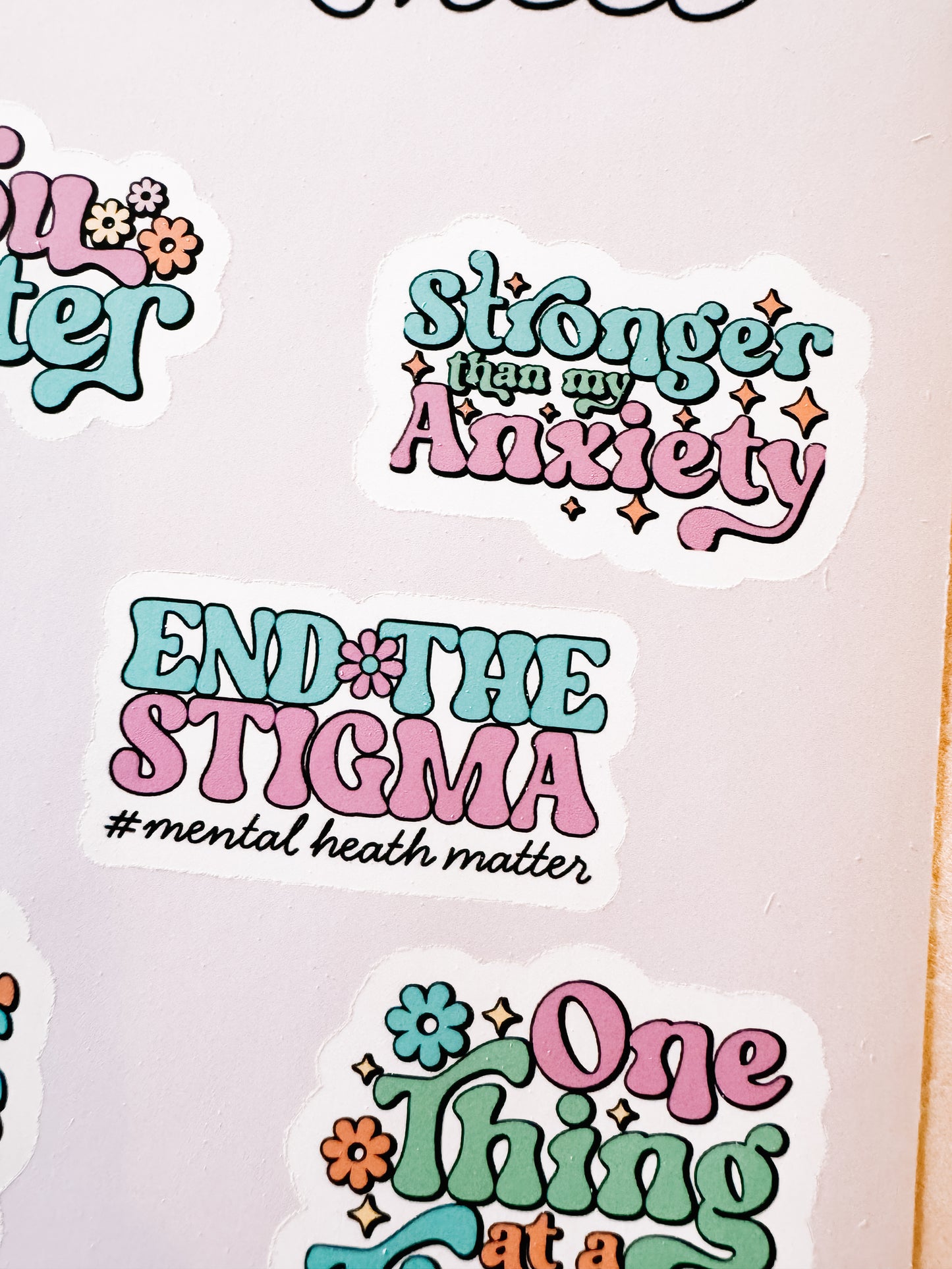 Mental Health Sticker Sheet