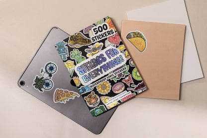 Waterproof Sticker Book with 500+ Vinyl Stickers