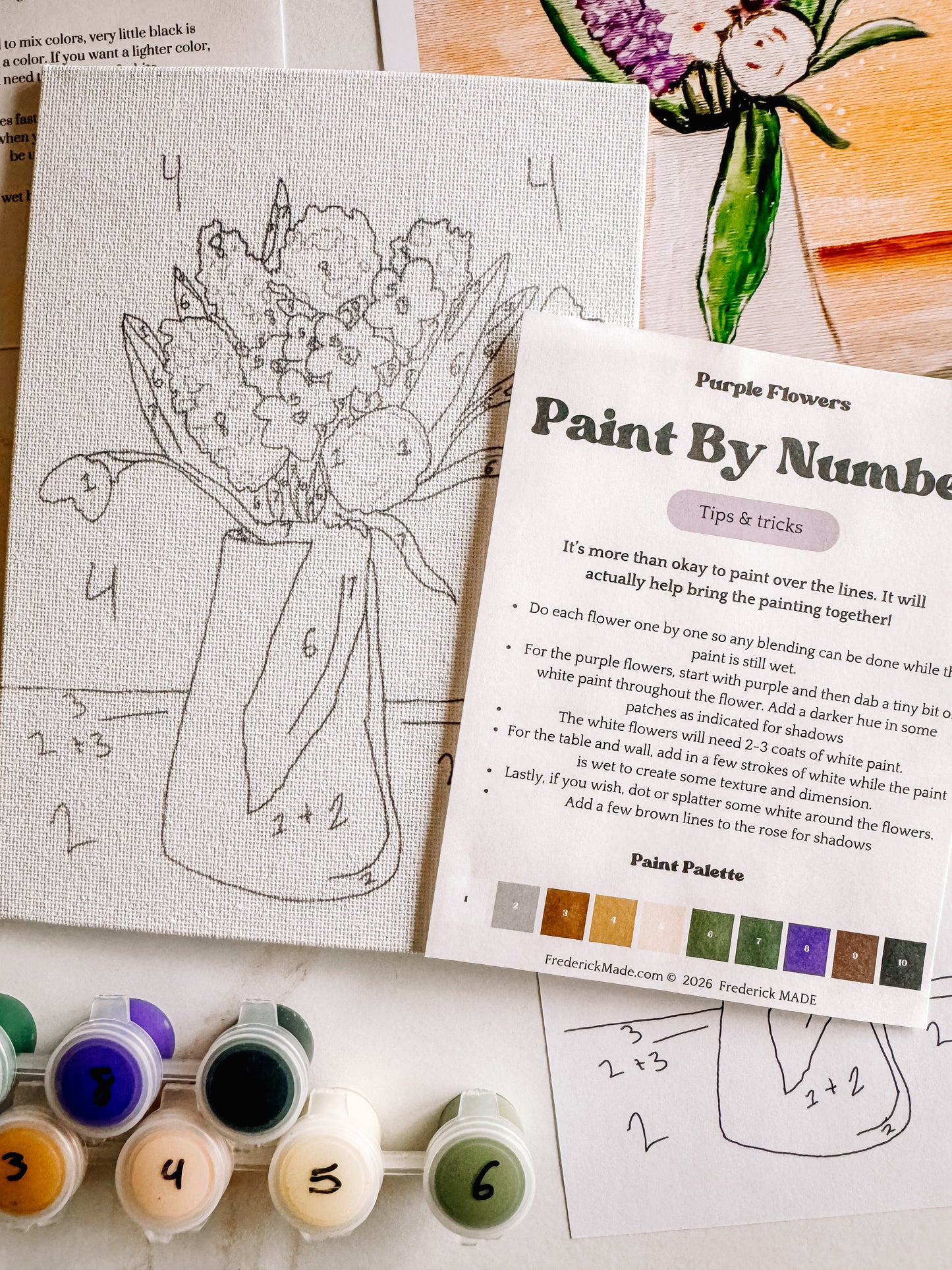 Spring Bouquet Mini Paint By Number