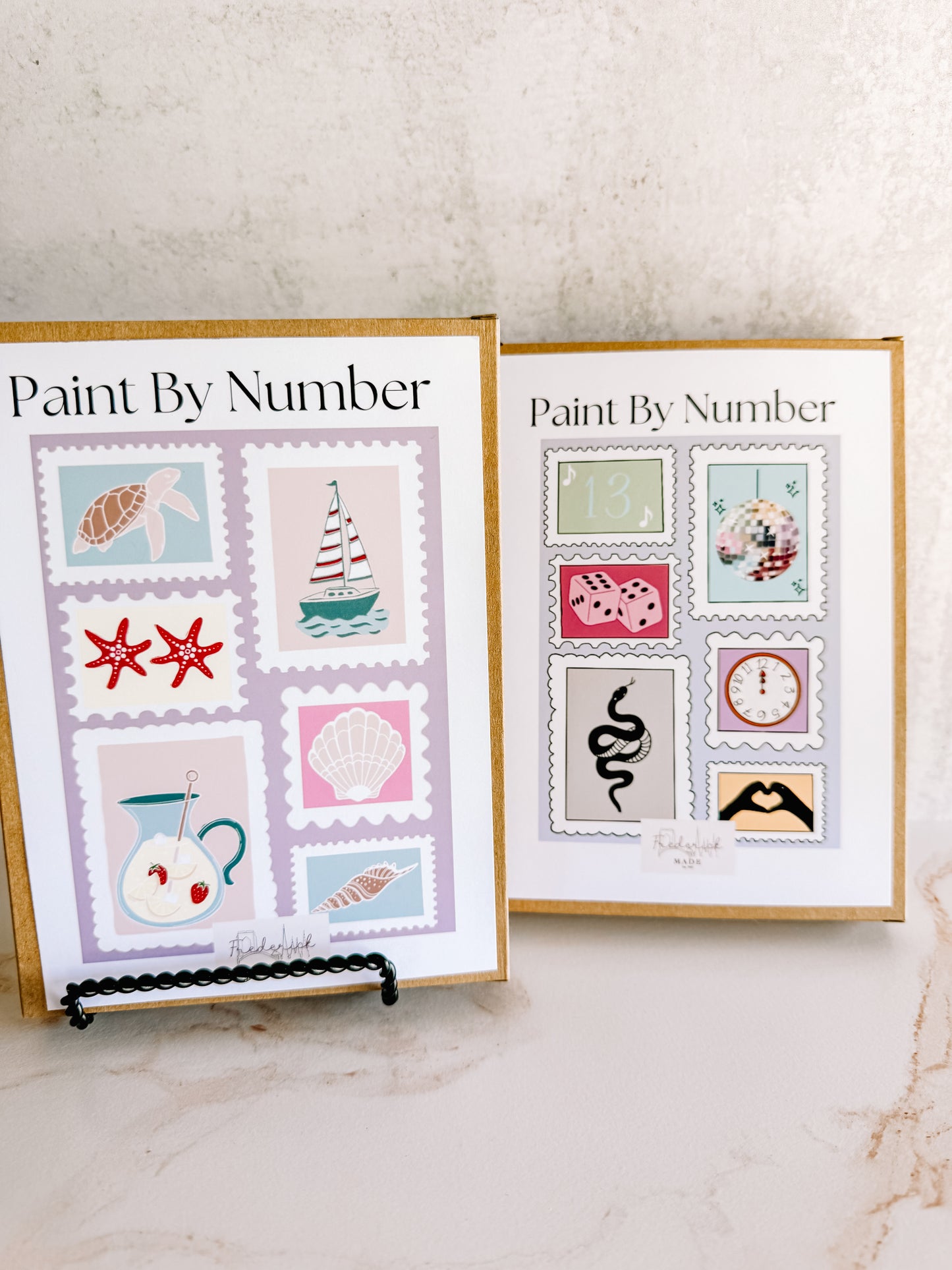 Summer Stamps Mini Paint by Number
