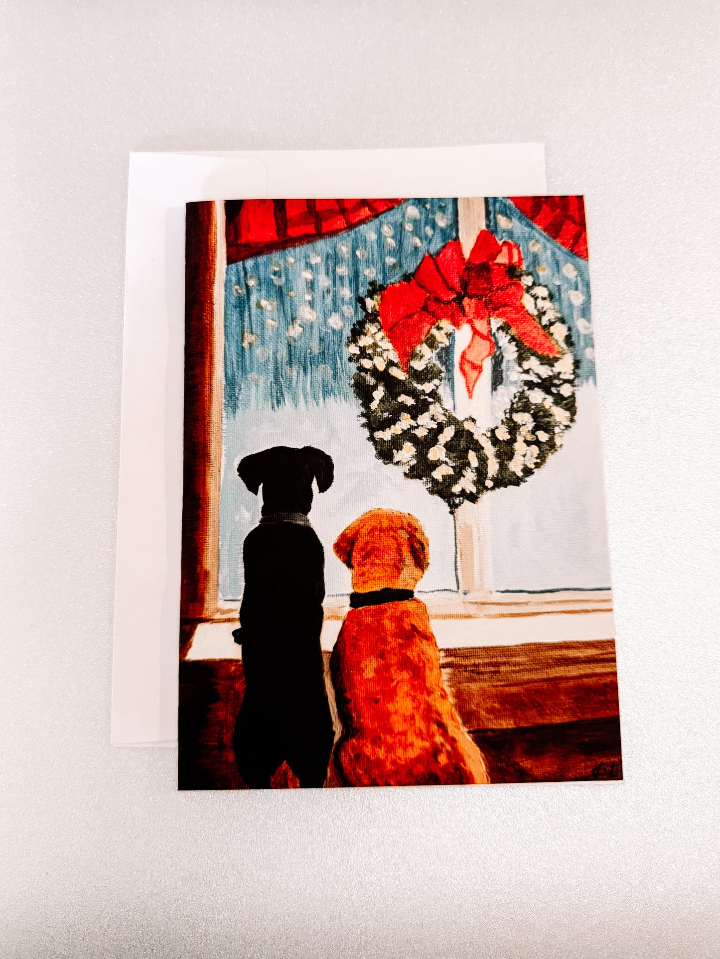 Christmas Dogs Greeting Card