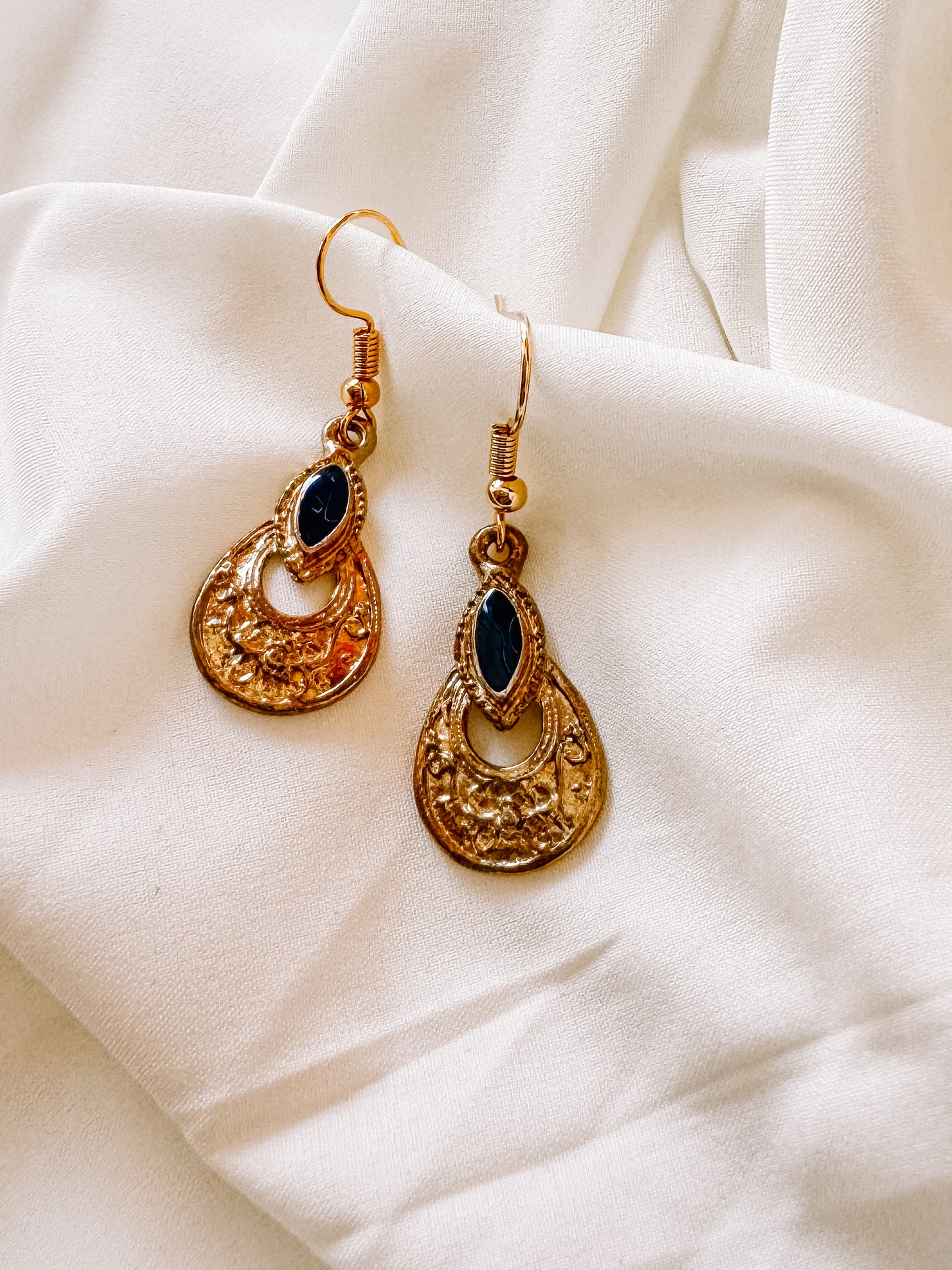 Vintage gold earrings