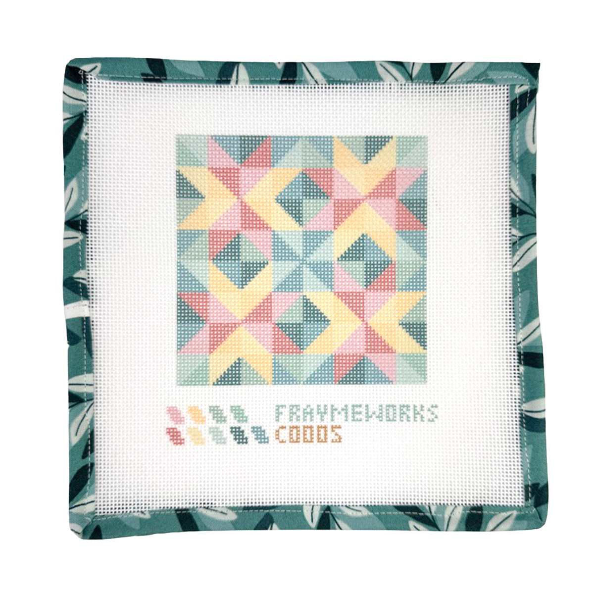 Star Quilt Block Needlepoint Canvas
