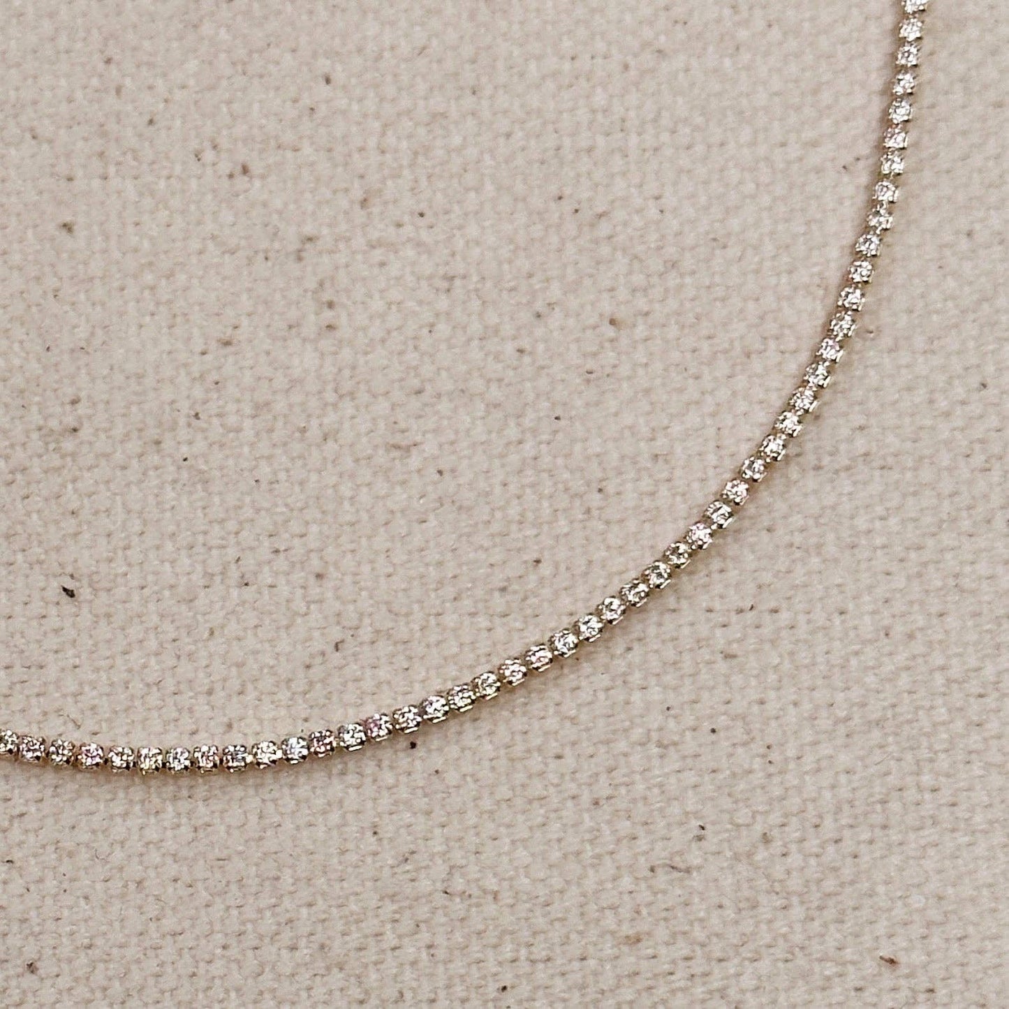 Gold Filled Mini Tennis Bracelet