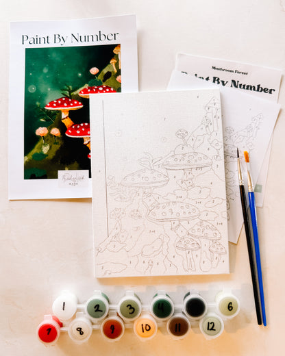 Mushroom Forest Mini Paint By Number