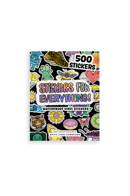 Waterproof Sticker Book with 500+ Vinyl Stickers
