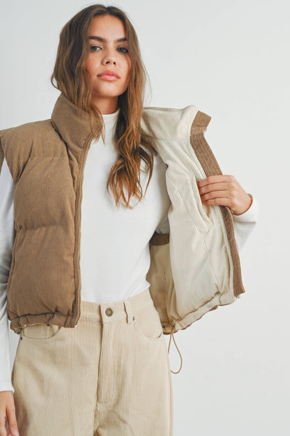 Curated Corduroy Puffer