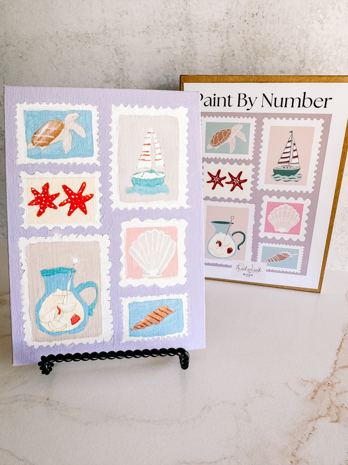 Summer Stamps Mini Paint by Number