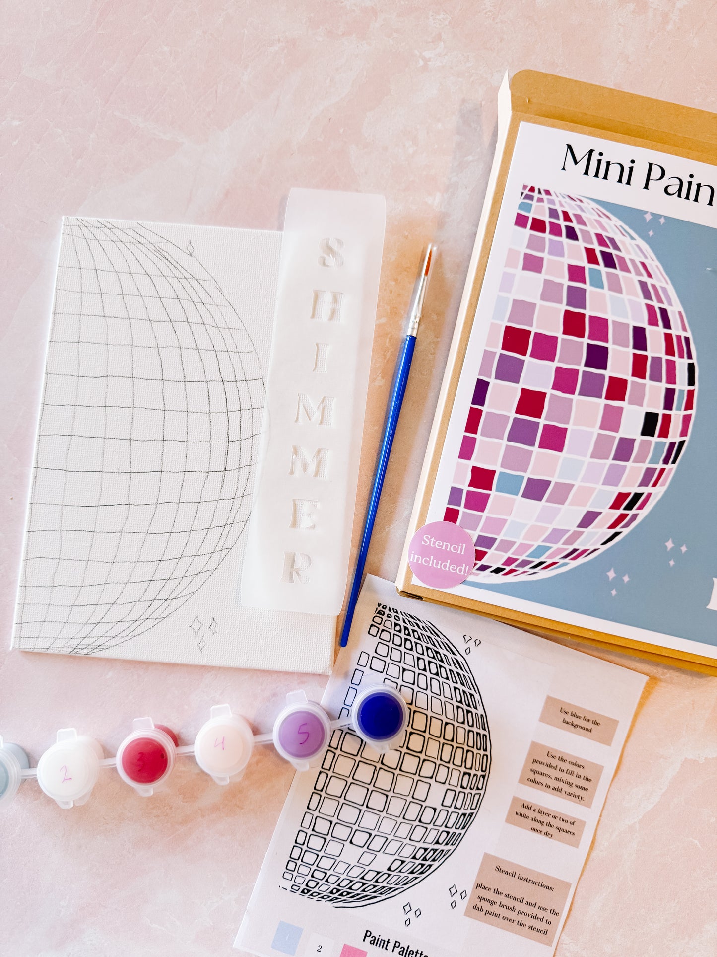 Mirrorball mini paint kit