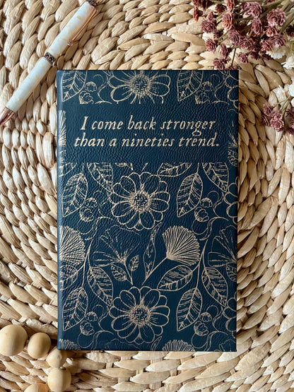 90's trend Leatherette Journal