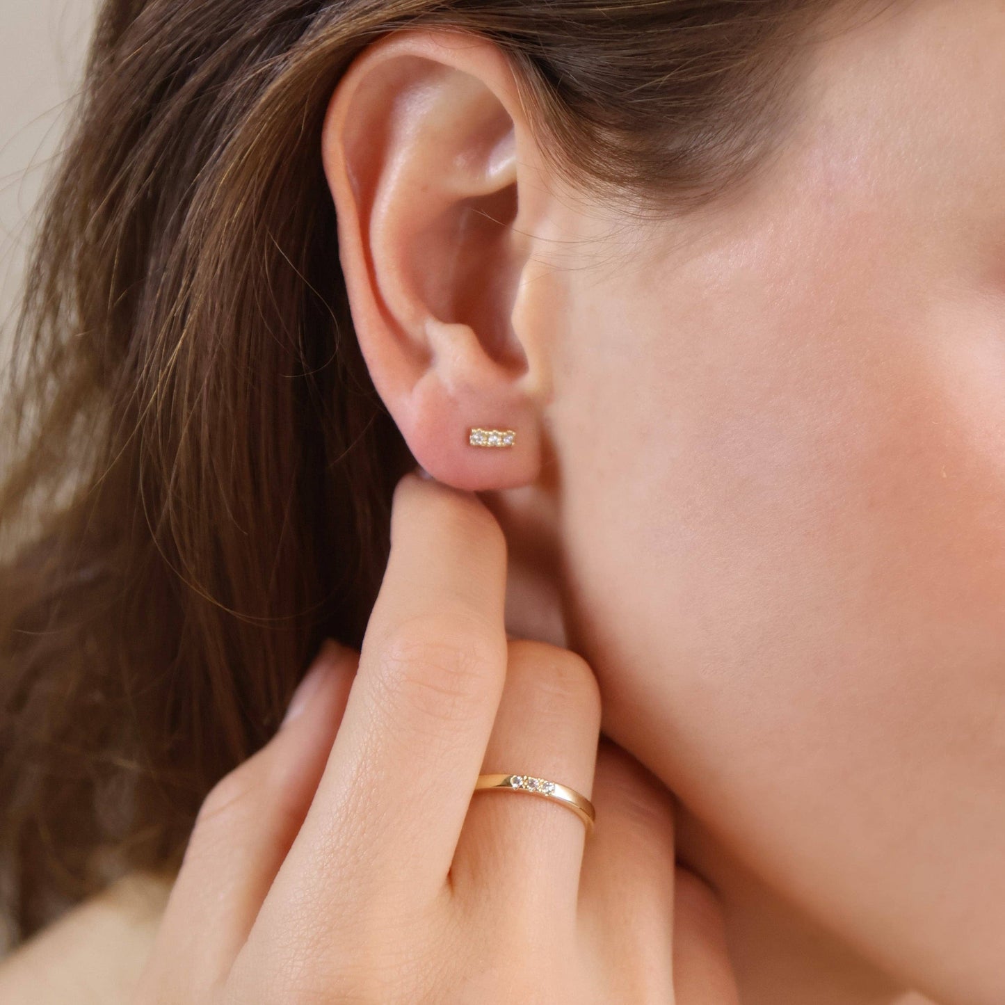 Gold Filled Bar Studs