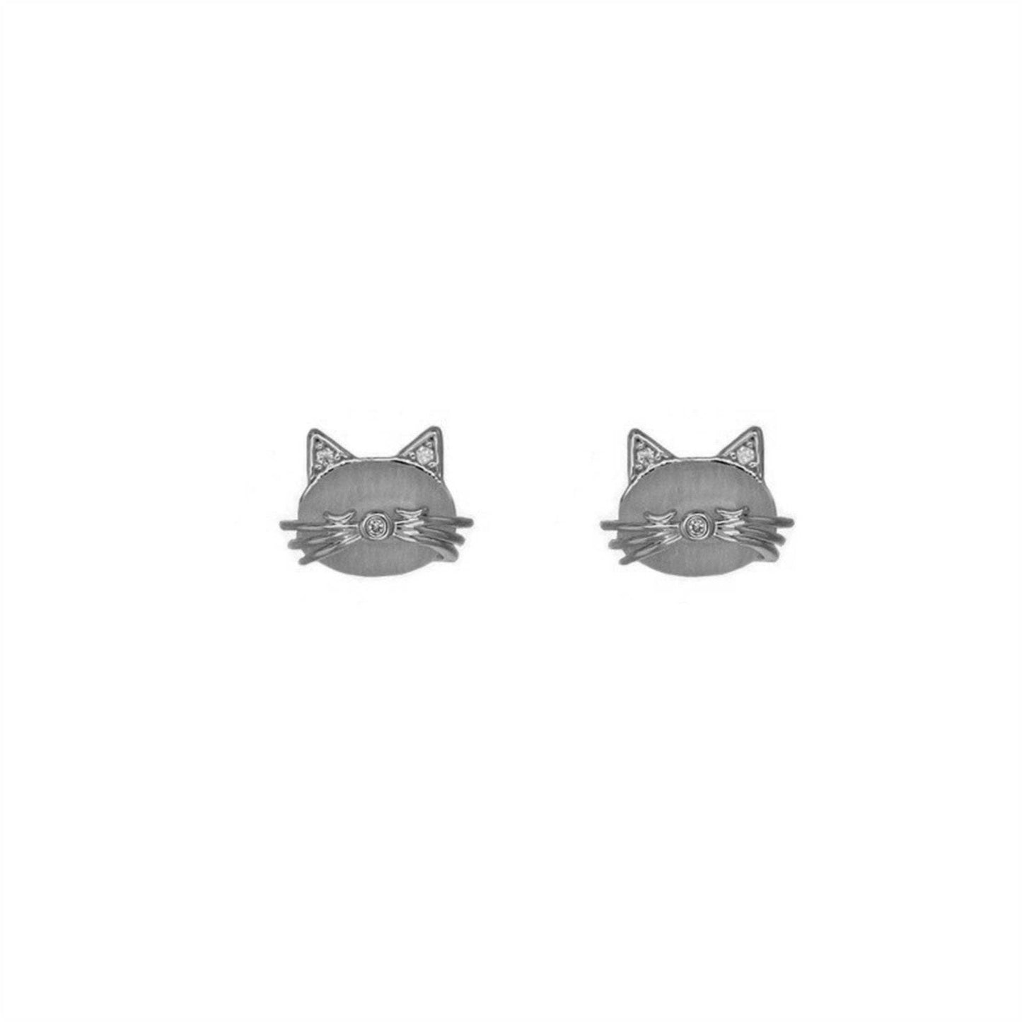 Opal Cat Stud Earrings