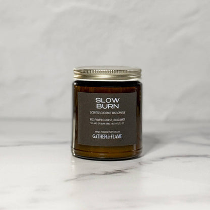 Slow Burn Wood Wick Candle – Fig, Vetiver & Soft Woods