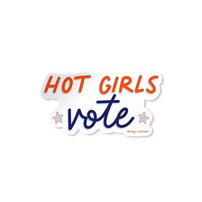 Hot girls vote sticker