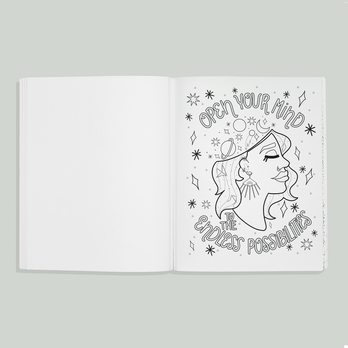 You are Made of Magic: Coloring book with Affirmations