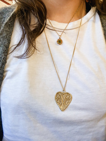 Vintage heart necklace