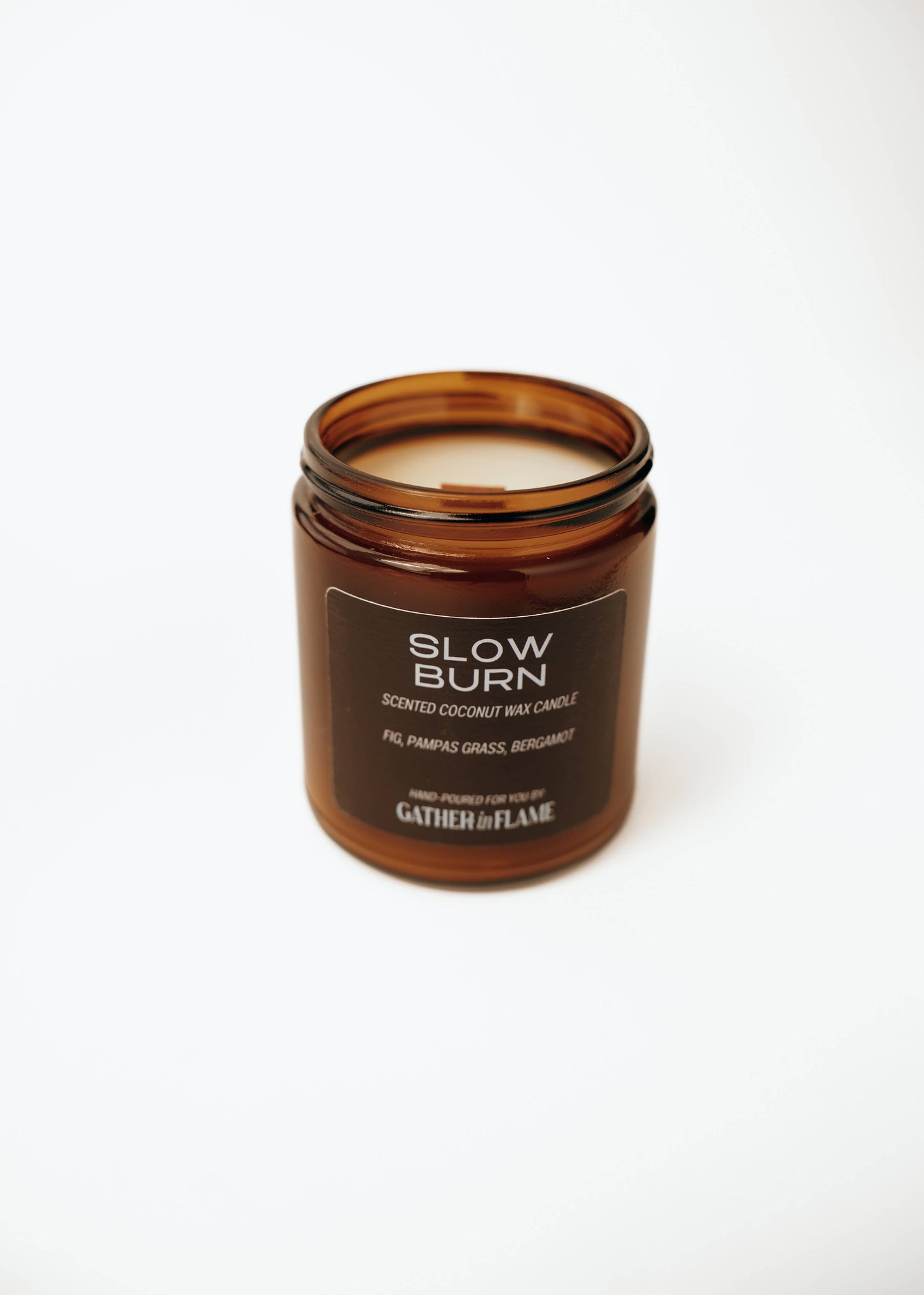 Slow Burn Wood Wick Candle – Fig, Vetiver & Soft Woods