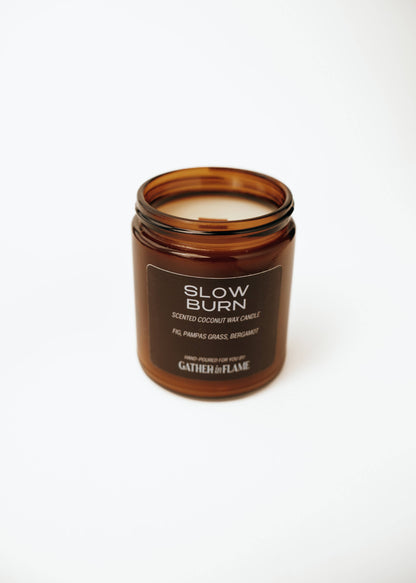 Slow Burn Wood Wick Candle – Fig, Vetiver & Soft Woods
