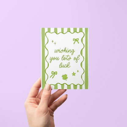 Lots of Luck card