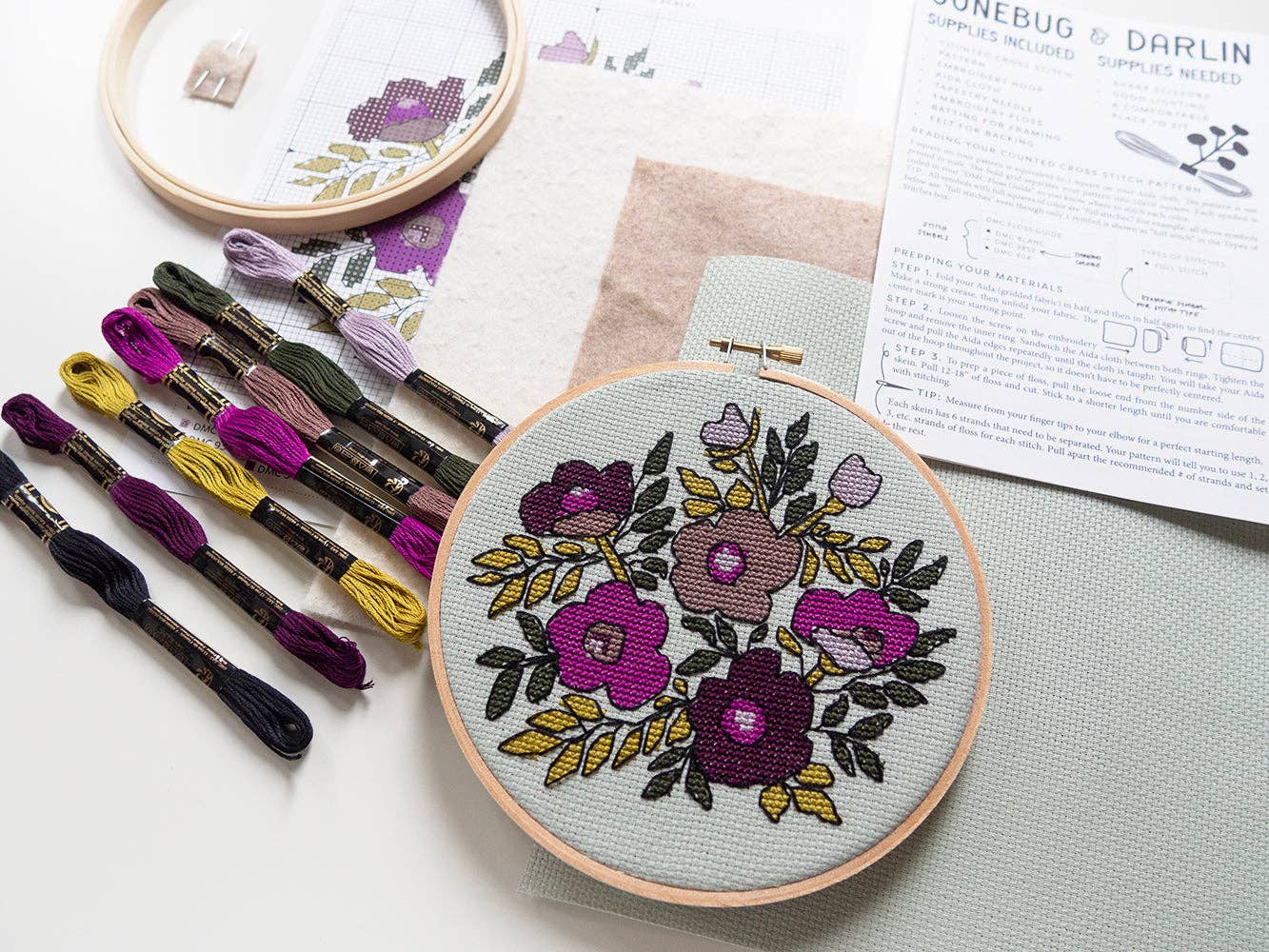 Violet Vibes Cross Stitch Kit