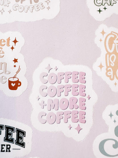 Coffee sticker sheet