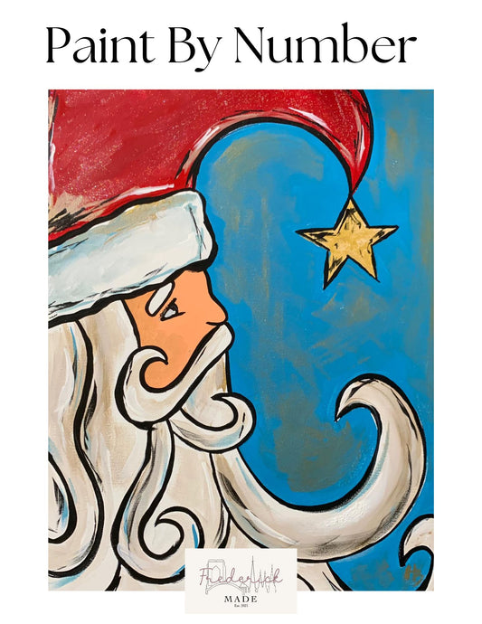 Vintage Santa Mini Paint By Number