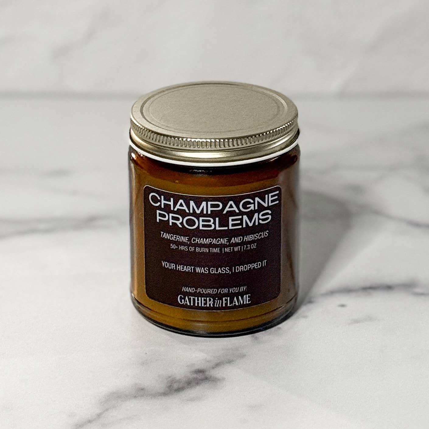 Champagne Problems Wood Wick Candle