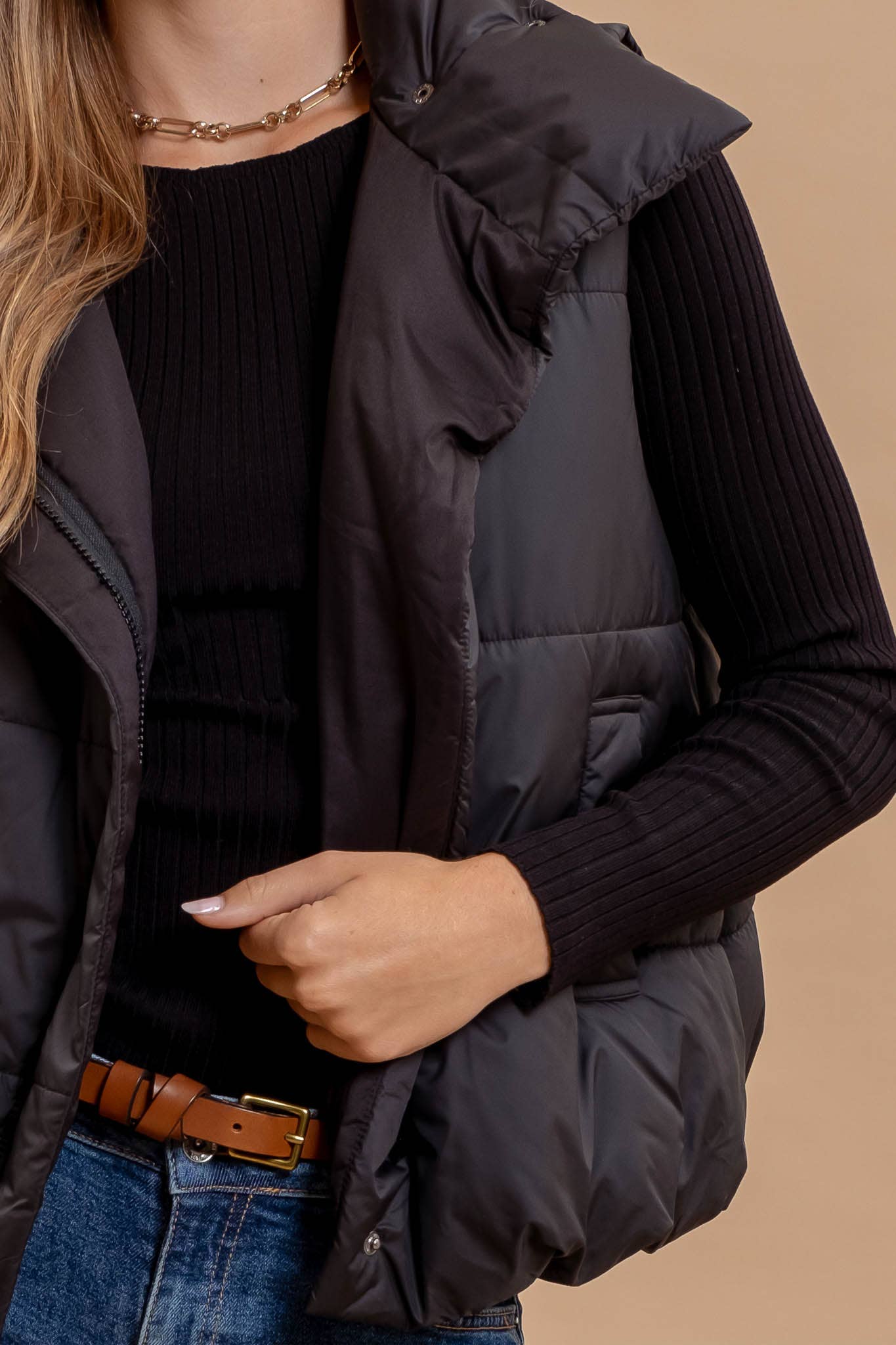 CURATED | Asymmetrical zip vest