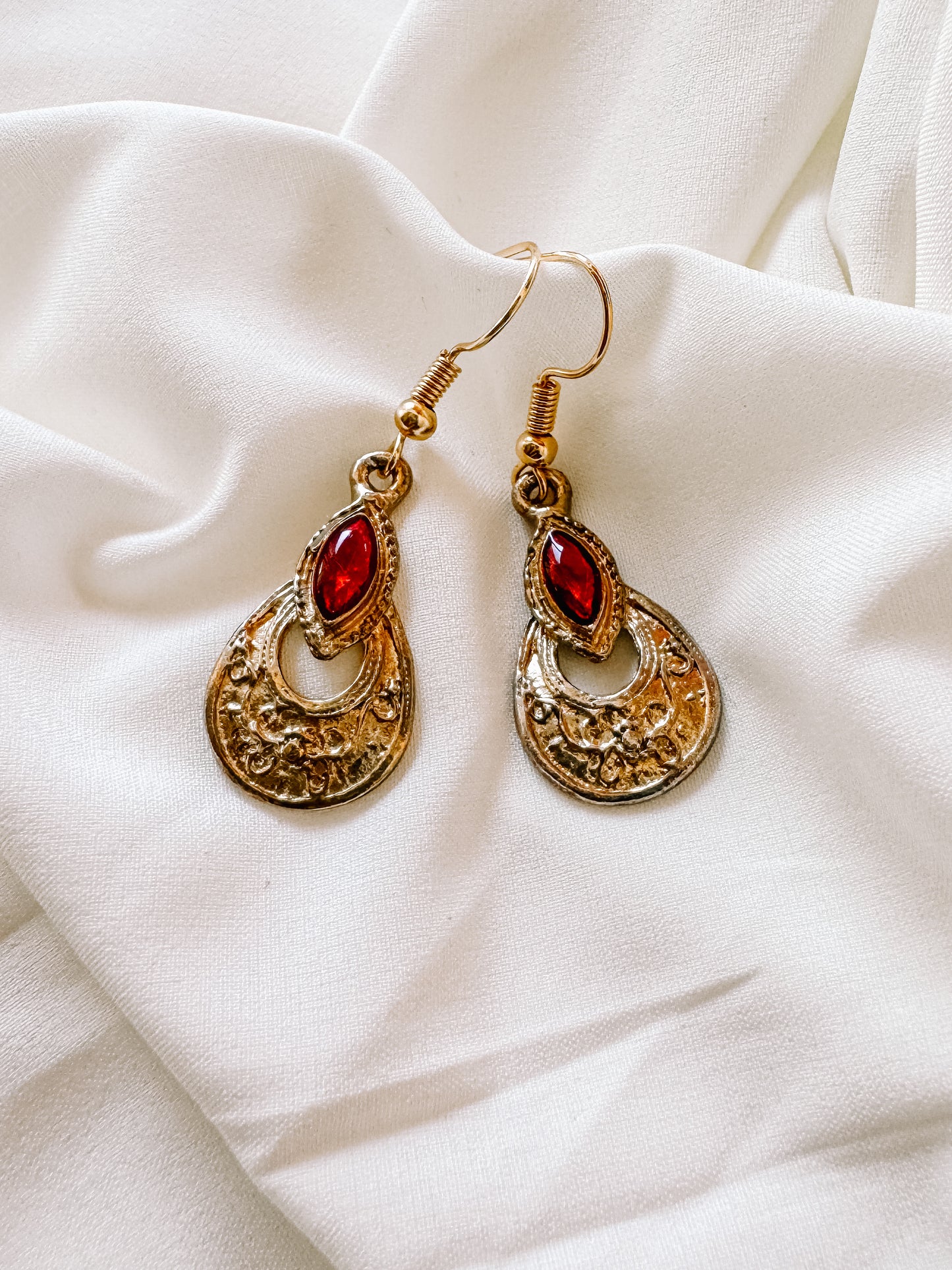 Vintage gold earrings