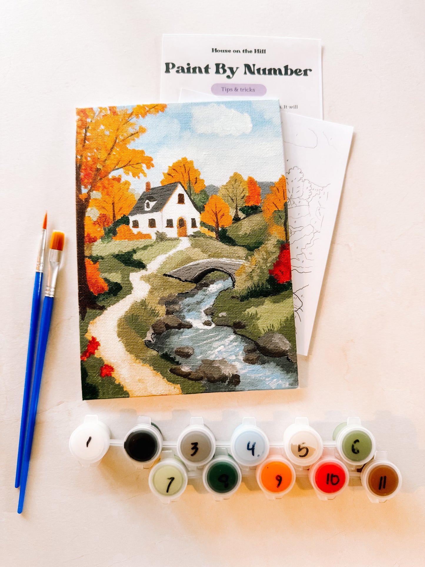 Autumn Cottage Mini Paint By Number