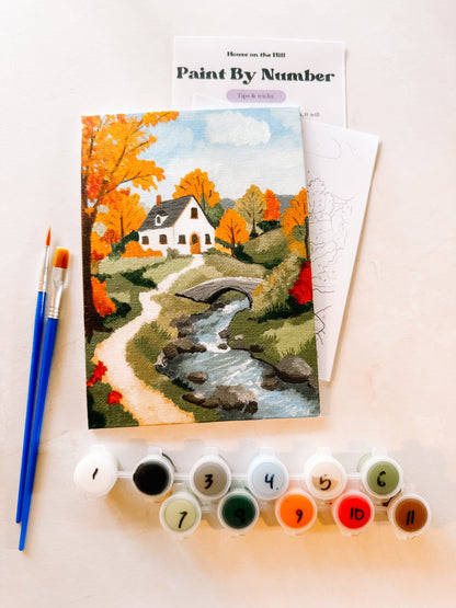 Autumn Cottage Mini Paint By Number