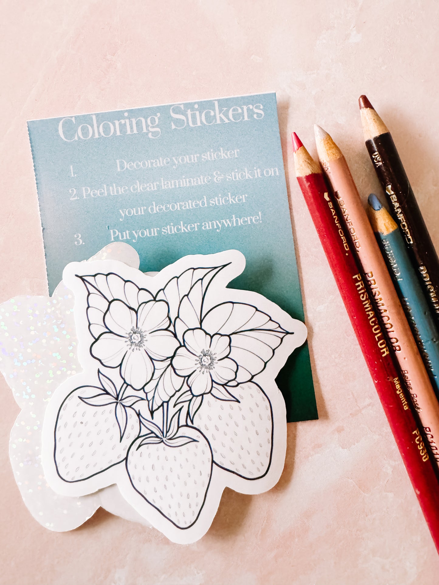 Coloring stickers