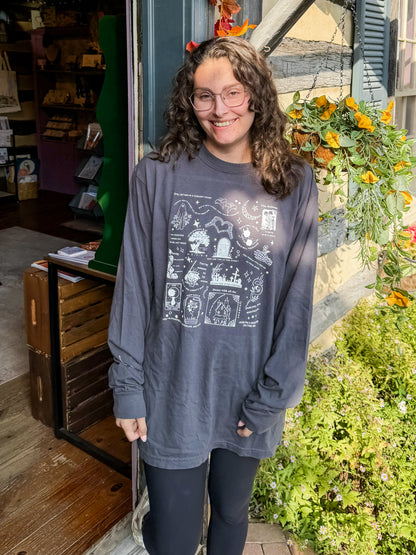 Haunted lyrics graphic tee