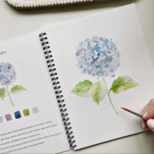 Pre order - NEW flowers watercolor workbook