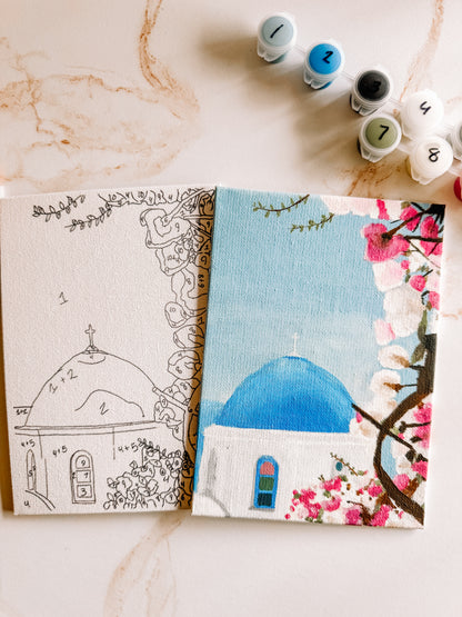 Santorini Mini Paint By Number