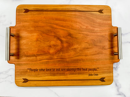 Engraved cheese board