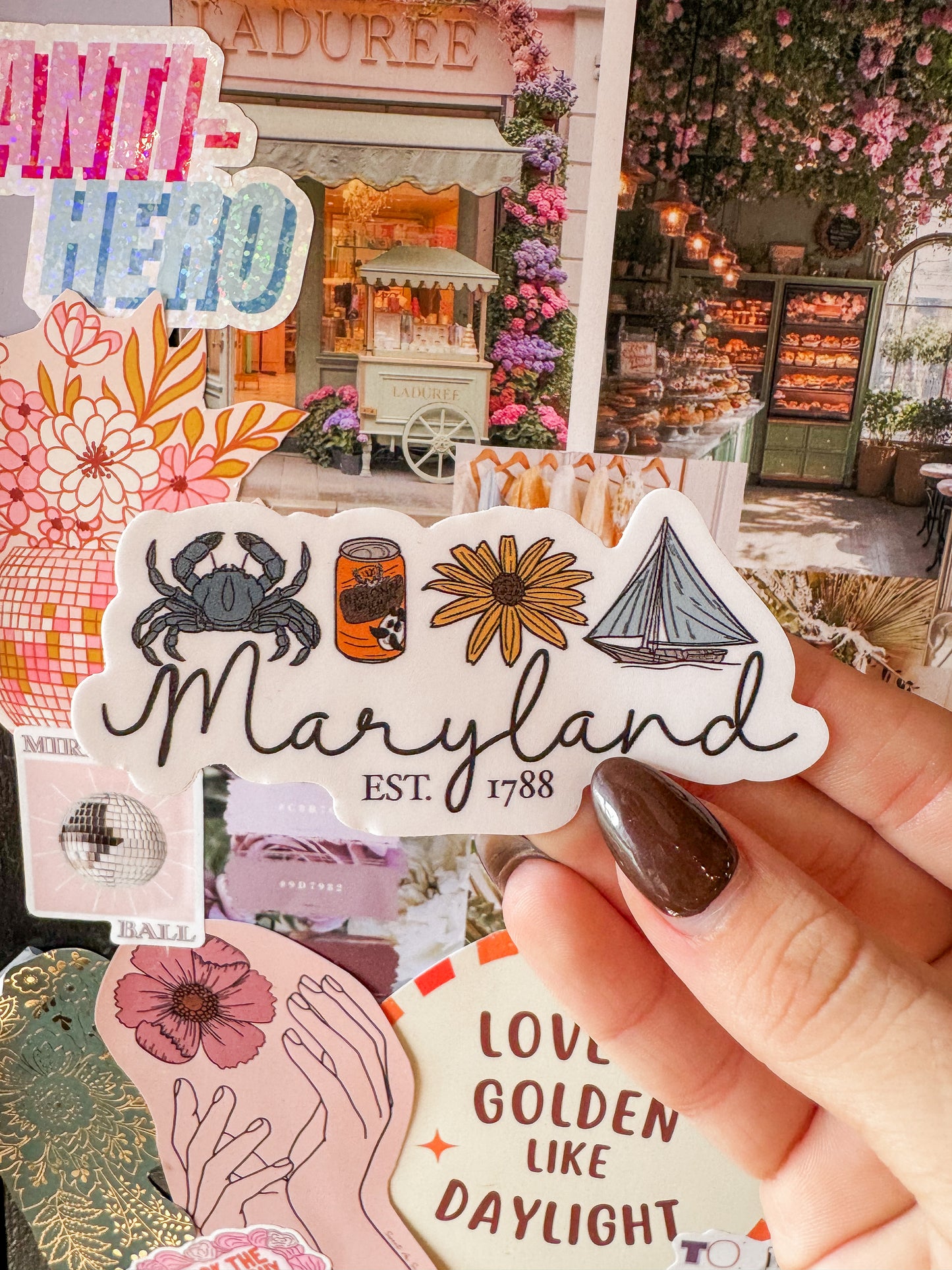 Maryland Icons Sticker