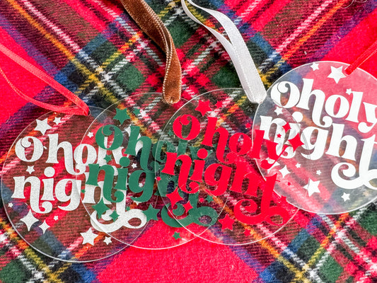 Holy Night Acrylic Ornament