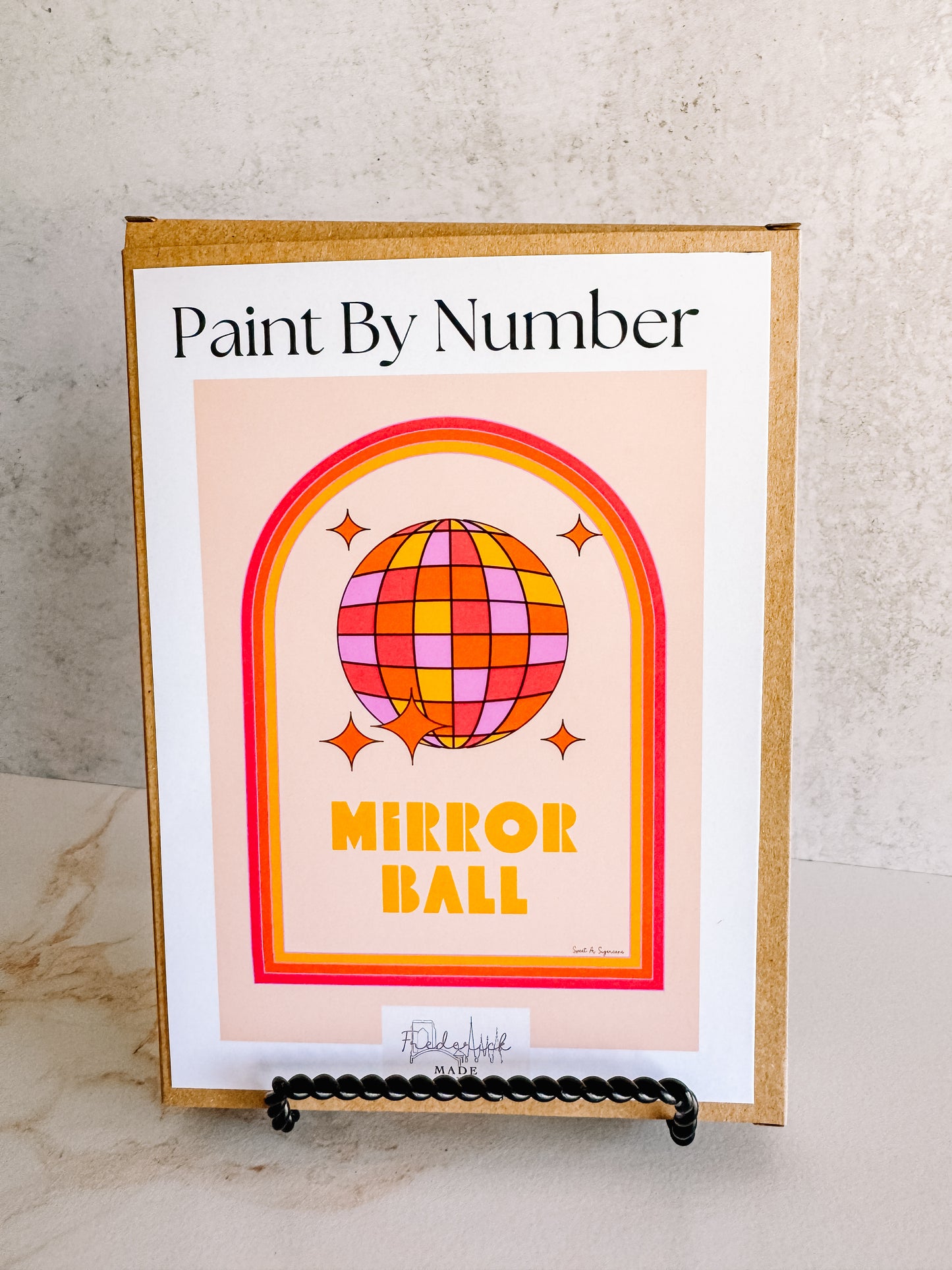 Retro Mirrorball Mini Paint by Number