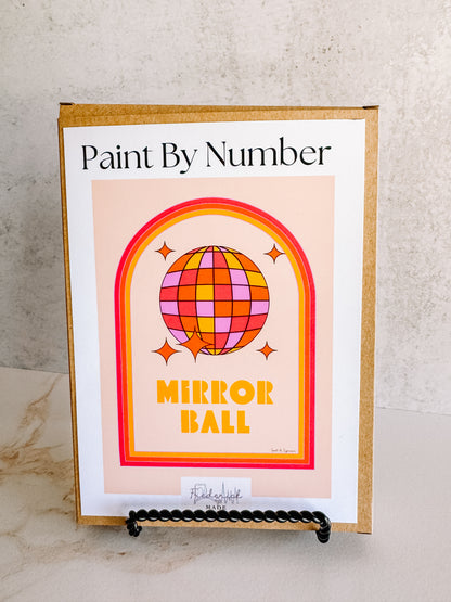 Retro Mirrorball Mini Paint by Number